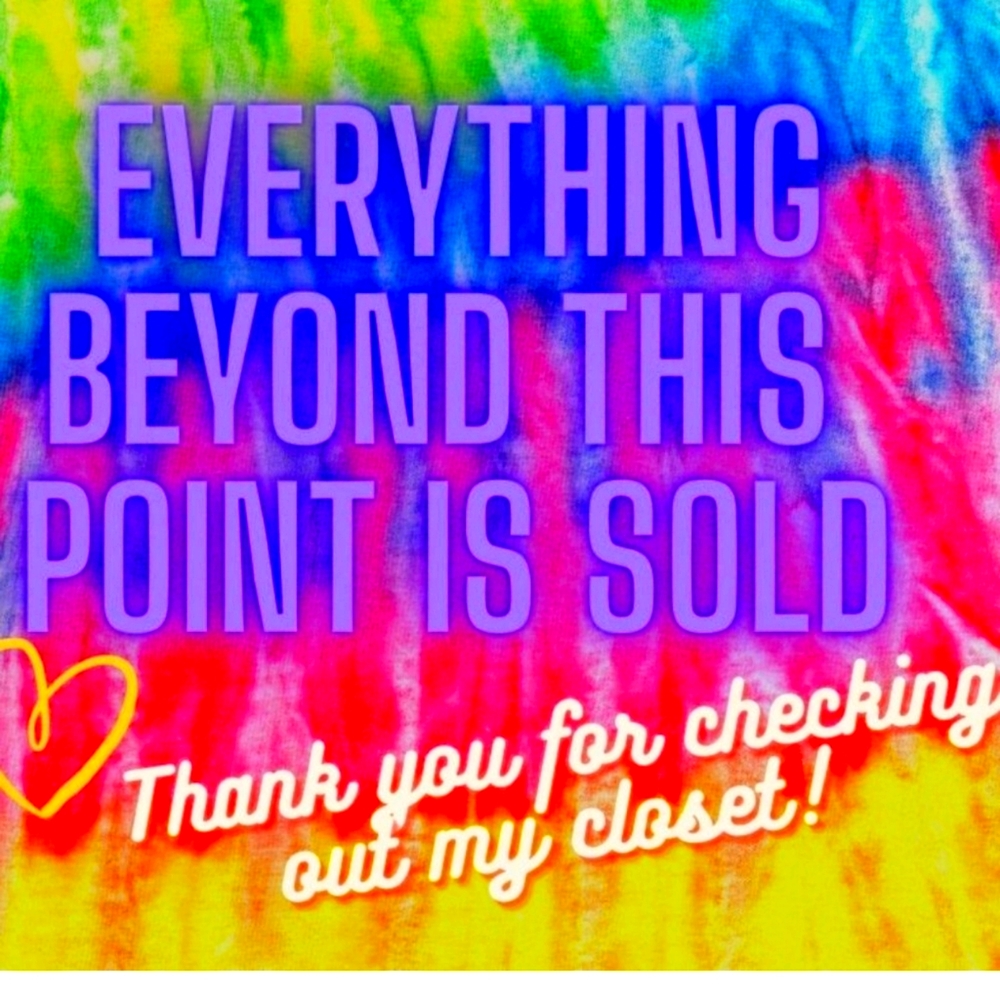 ALL ITEMS SOLD BEYOND THIS POINT